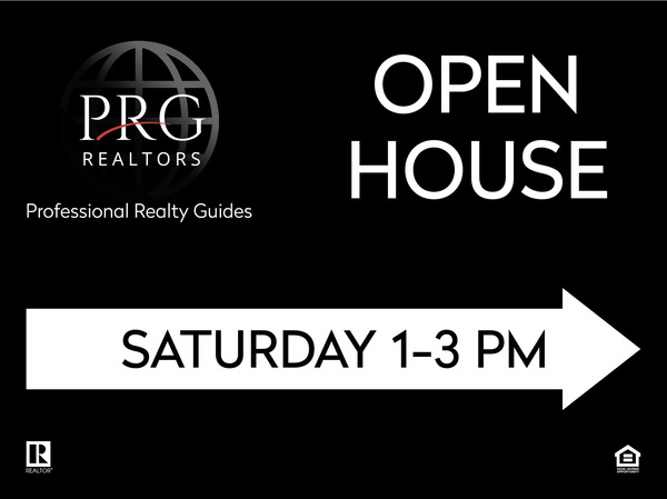 Directional Office Open House Sign Panel, 18h x 24w, 4mm Corrugated